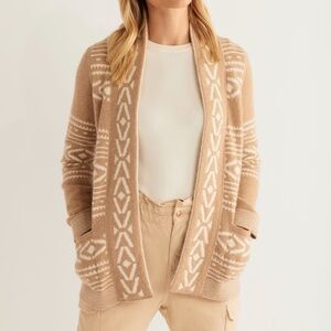 NWT Pendleton Women’s Alpaca Discovery Cardigan in Taupe/Ivory Size Medium